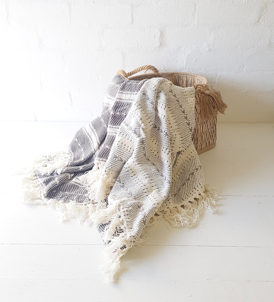 Berber Two Tone Throw - <p style='text-align: center;'><b>HOT NEW ITEM<b><br>
R 100</p>